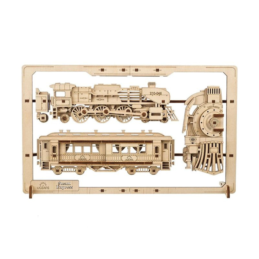 121805 - Ugears Steam Express 2.5D Puzzle