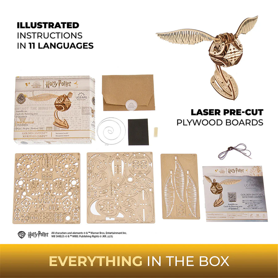 122048 - Ugears Harry Potter Golden Snitch™