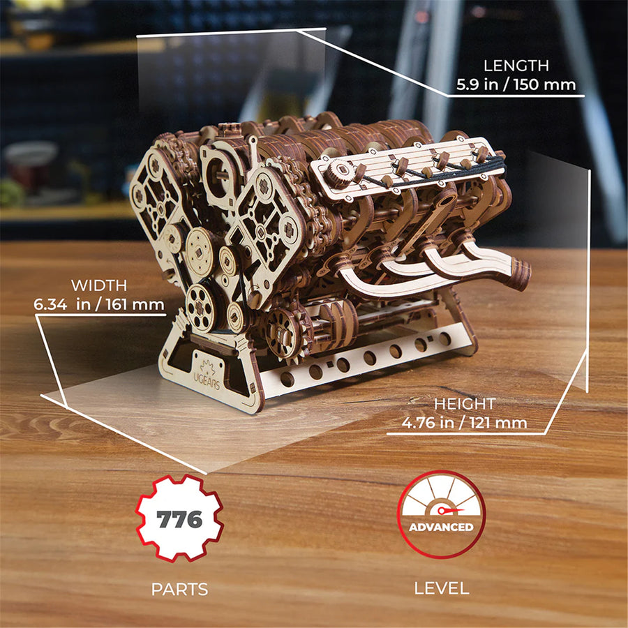 122314 - Ugears V8 Engine