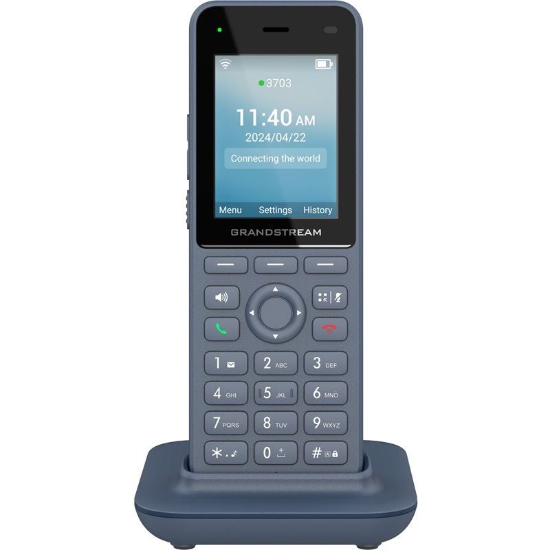 Grandstream Networks WP826 - Grandstream WP826 Cordless Dual-Band Wi-Fi 6 IP Phone with 12-hour talk time