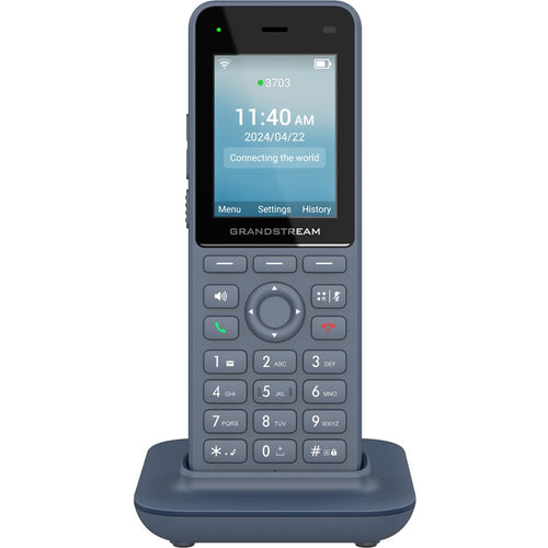 Grandstream Networks WP826 - Grandstream WP826 Cordless Dual-Band Wi-Fi 6 IP Phone with 12-hour talk time