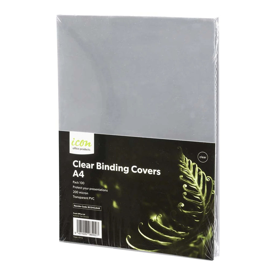 Okin Binding Covers A4 Clear 200mic, Pack of 100