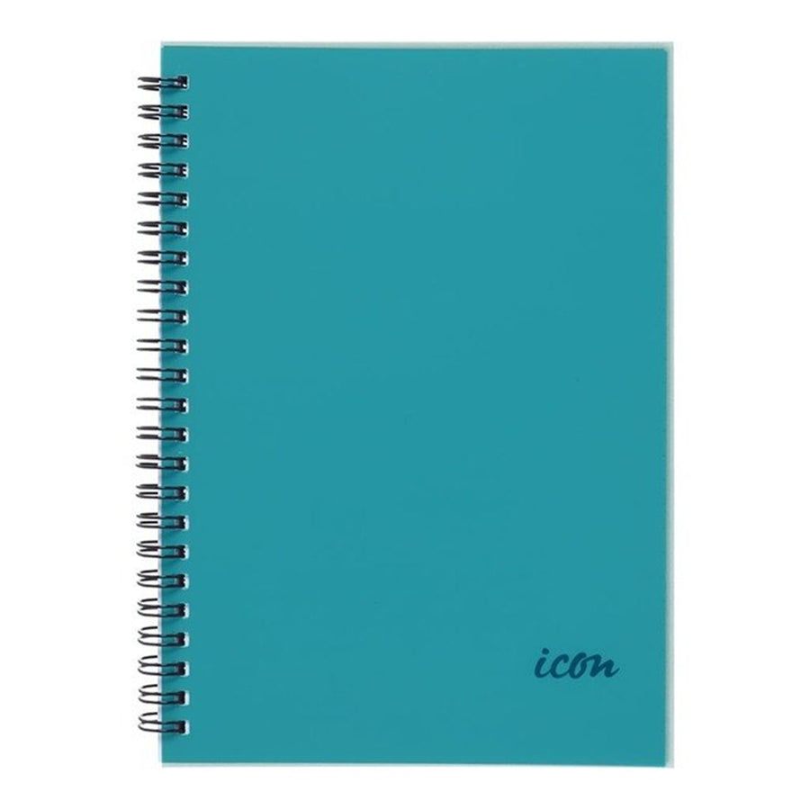 ISNBPP001 - Okin Spiral Notebook A5 PP Cover Aqua 200 pg FSC Mix*