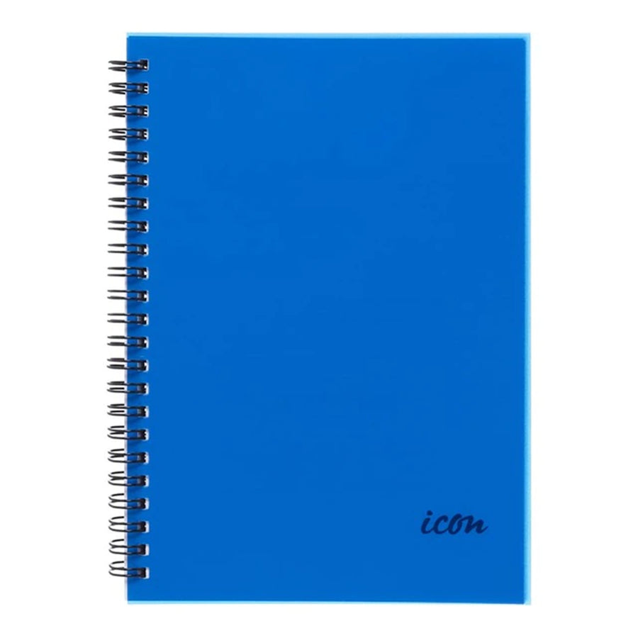 ISNBPP002 - Okin Spiralnotizbuch A5 PP-Umschlag Blau 200 Seiten