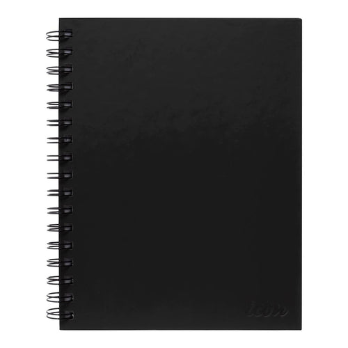 Okin ISNBHC001 – Icon Spiralnotizbuch A5 Hardcover Schwarz 200 Seiten