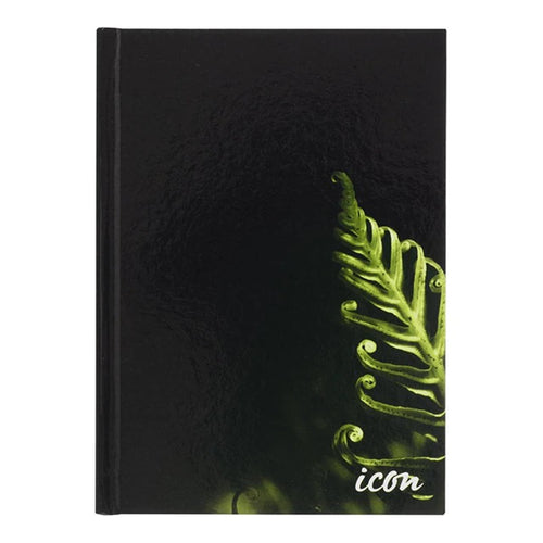 Okin IHCNB002 - Icon Casebound Hard Cover Notebook A5 Black 200 pg