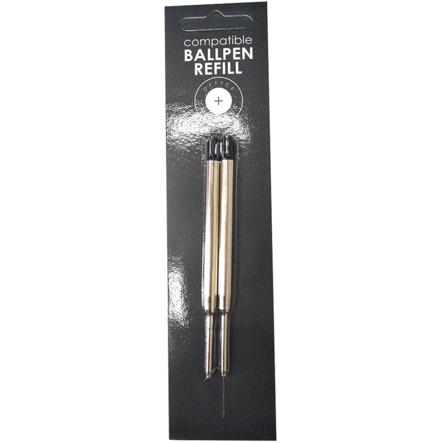Okin PRFM-BK - GBP kompatible Parker Kugelschreiber-Mine Schwarz, 2er-Pack