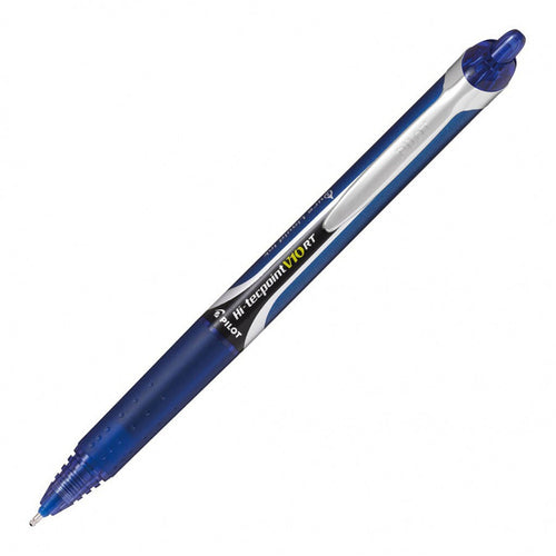 Pilot Hi-Tecpoint V10RT Rollerballstift – breite blaue 1,0-mm-Spitze enthält Flüssigtinte für einen reibungslosen und gleichmäßigen Tintenfluss.