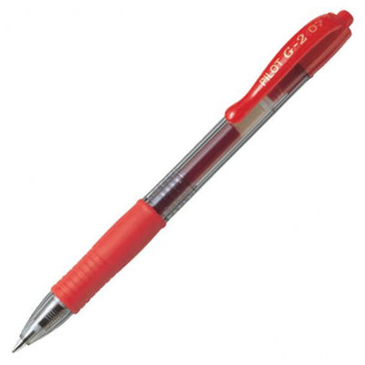 Pilot G-2 Fine Rot (BL-G2-7-R) Mindestbestellmenge 12 Stk.