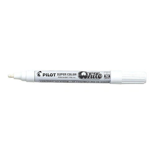 Pilot Super Colour Paint Marker Medium White (SC-W-M)