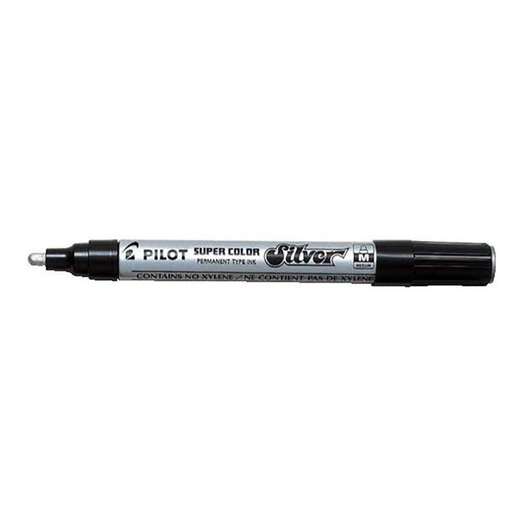 Pilot Super Colour Paint Marker Medium Silver (SC-S-M)