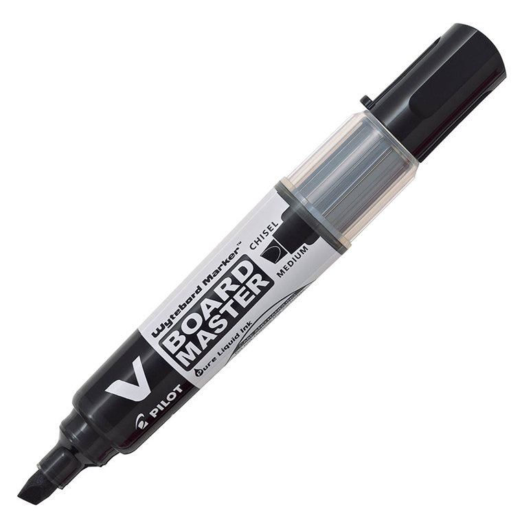 Pilot BeGreen V Board Whiteboard Marker Keilspitze Schwarz (WBMAVBM-MC-B-BG) – Kaufen Sie 10 Stück, um sie in einer Box zu erhalten