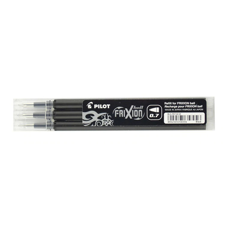 BLSFR7BS3P - Pilot Frixion Erasable Refill Fine Black, Pack of 3 (BLS-FR7-B-S3P)