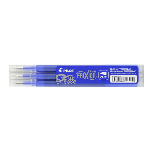Pilot Frixion Erasable Refill Fine Blue, Pack of 3 (BLS-FR7-L-S3P)