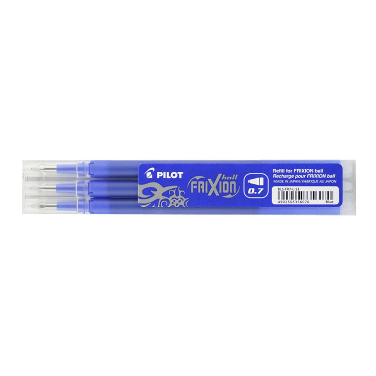 BLS-FR7-L-S3P - Pilot Frixion Erasable Refill Fine Blue, Pack of 3 (BLS-FR7-L-S3P)