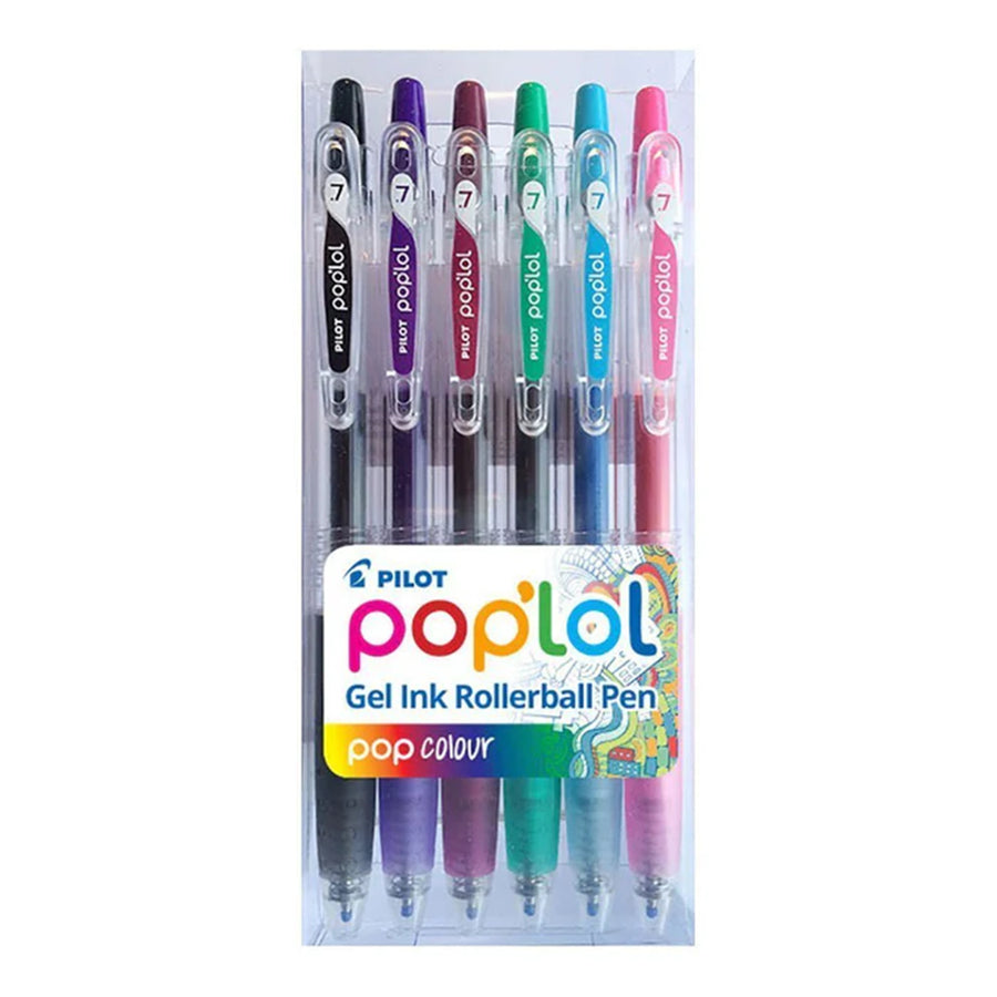 20248 - Pilot Pop'lol Gel Fine Colours, Pack of 6 HS