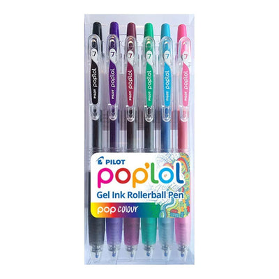 20248 - Pilot Pop'lol Gel Fine Colours, Pack of 6 HS