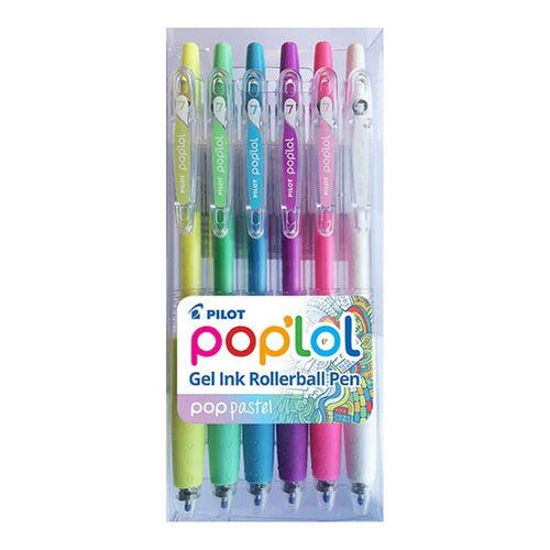 Pilot Pop'lol Gel Fine Pastel, Pack of 6 HS