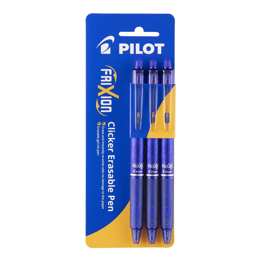 20260 - Pilot Frixion Clicker Erasable Fine Blue, Pack of 3 HS