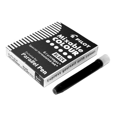 Pilot Parallel Pen Schwarze Patrone, 6er Pack (IC-P3-S6-B)