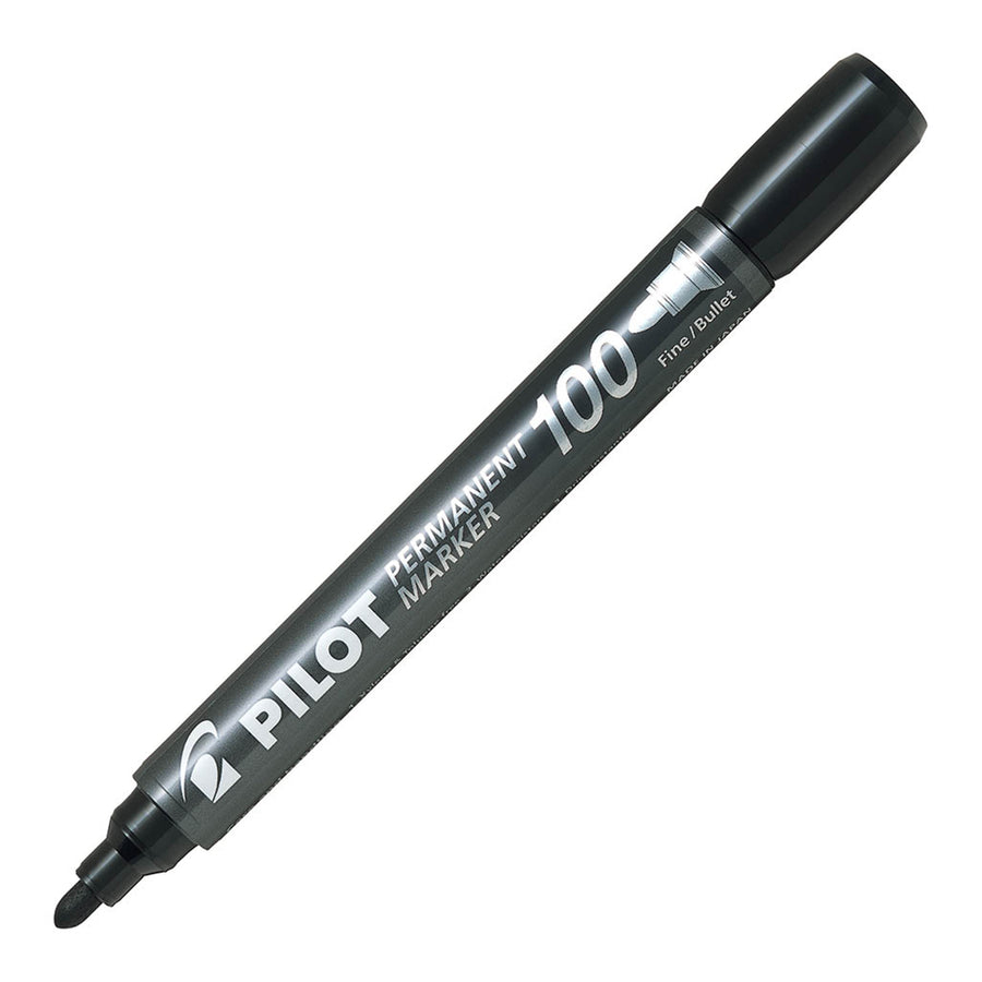 SCA-100-B - Pilot SCA 100 Permanent Marker Bullet Black (SCA-100-B)