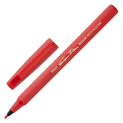 SWN-SPN-R - Pilot Sign Pen Fibre Tip 0.6mm Red (SWN-SPN-R)