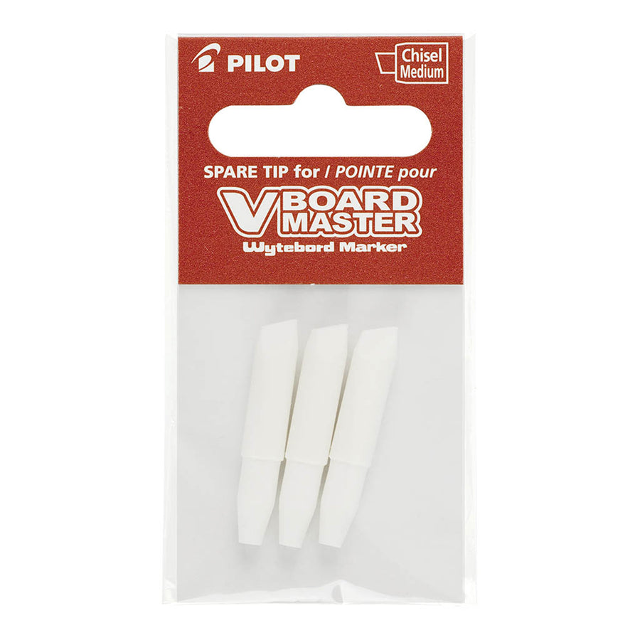 Pilot WBTIP-VBM-MC Marker Tips V Board Chisel - Pack of 3 (WBTIP-VBM-MC)