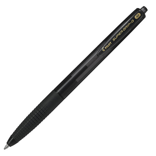 Pilot Super Grip G Retractable Ballpoint Medium Black (BPGG-8R-M-BB)