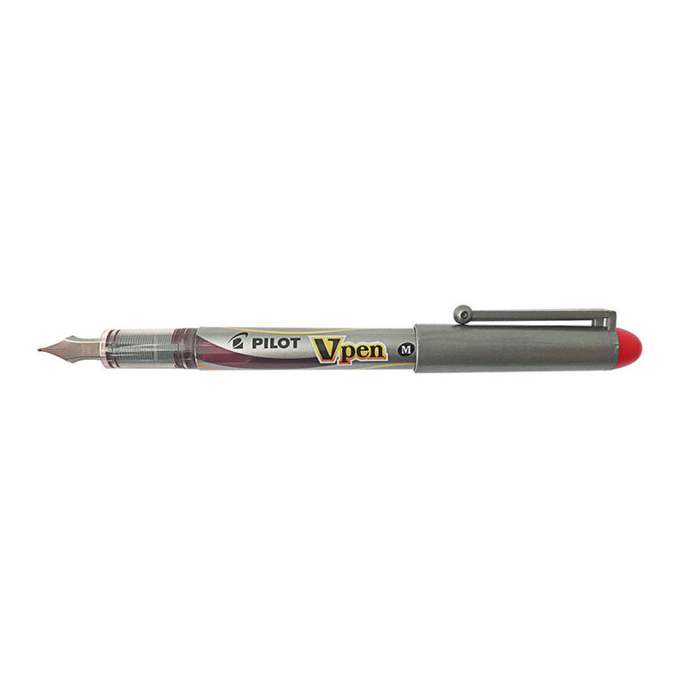 SVP-4M-R - Pilot V-Pen Füllhalter mittel, rot (SVP-4M-R)