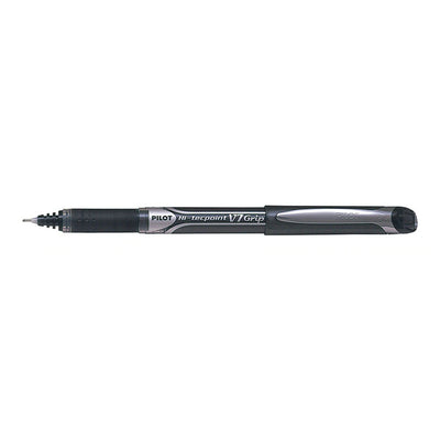 Pilot Hi-Tecpoint V7 Grip Tintenroller Fein Schwarz (BXGPN-V7-B) -- Kaufen Sie 12 Stück, um sie in einer Box zu erhalten