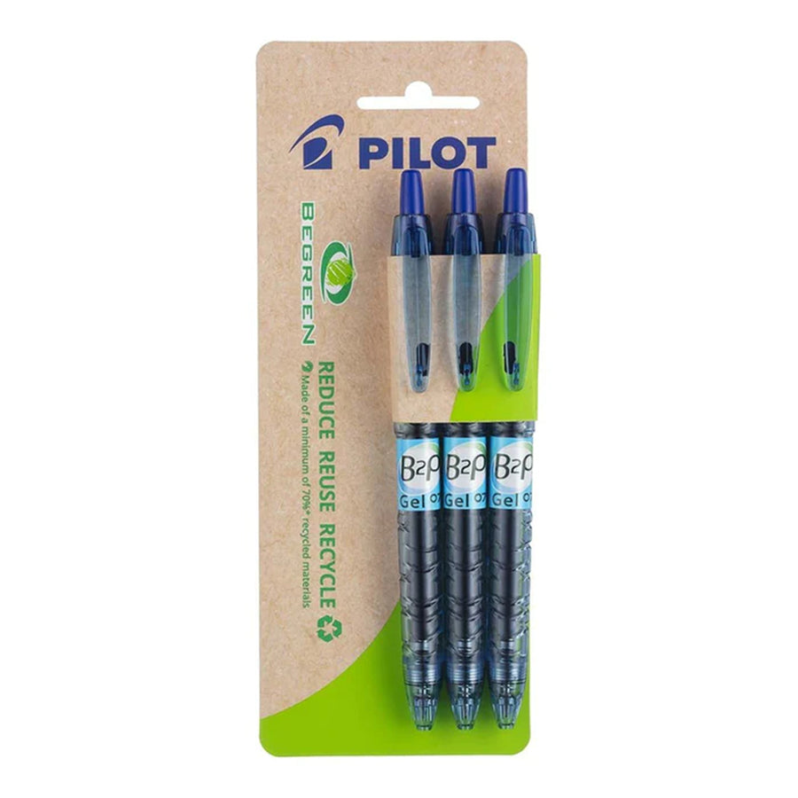 20500 - Pilot BeGreen B2P Gel Fine Blue, Pack of 3 HS