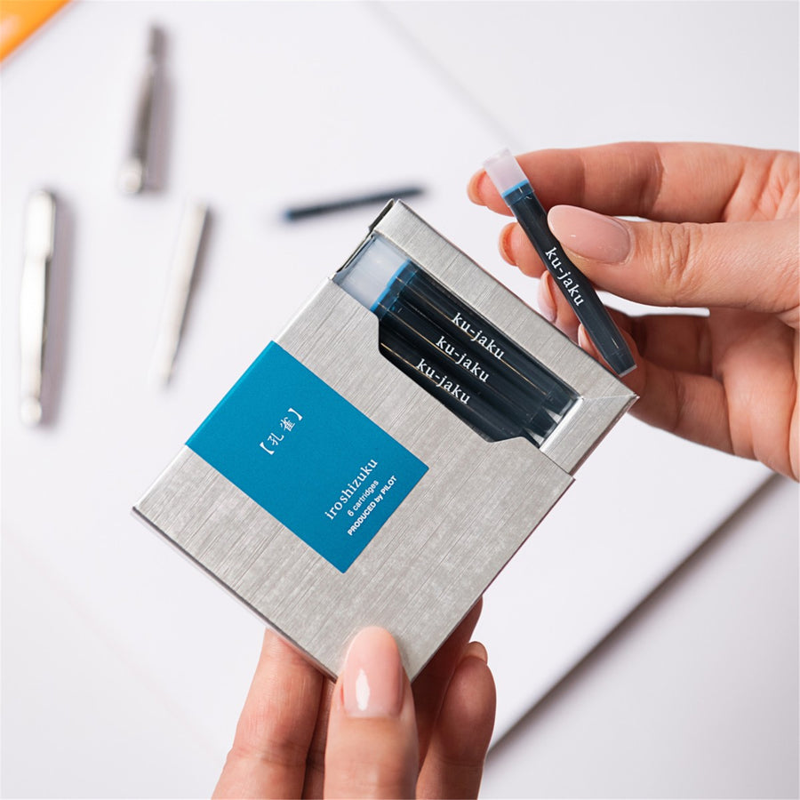 IRF-6S-KJ-INT - Pilot Iroshizuku Ink Cartridge Peacock Ku-jaku, Pack of 6 (IRF-6S-KJ)