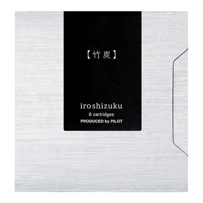 IRF-6S-TAK-INT - Pilot Iroshizuku Ink Cartridge Bamboo Charcoal Take-sumi, Pack of 6 (IRF-6S-TAK)