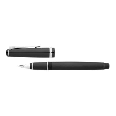 20627 - Pilot Falcon Resin Silver Trim Fountain Pen Medium (FE18SR-B-SM-NT)