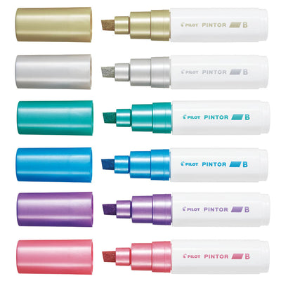 20773 - Pilot Pintor Marker Broad Metallic, Pack of 6