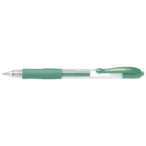 Pilot G2 Gel Fine Metallic Green (BL-G2-7-MG) -- Buy 12 units to receive them in a box