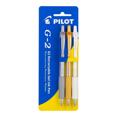 20956 - Pilot G2 Gel Fine Metallic GSW, Pack of 3 HS