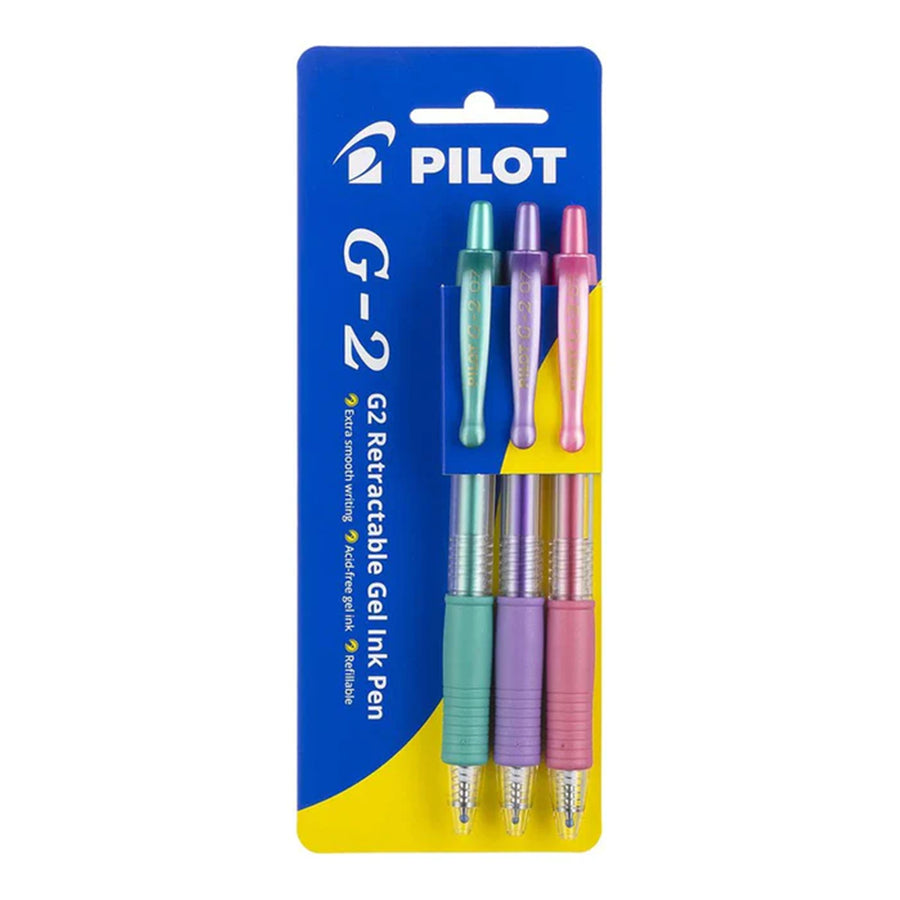 20957 - Pilot G2 Gel Fine Metallic GVP, Pack of 3 HS