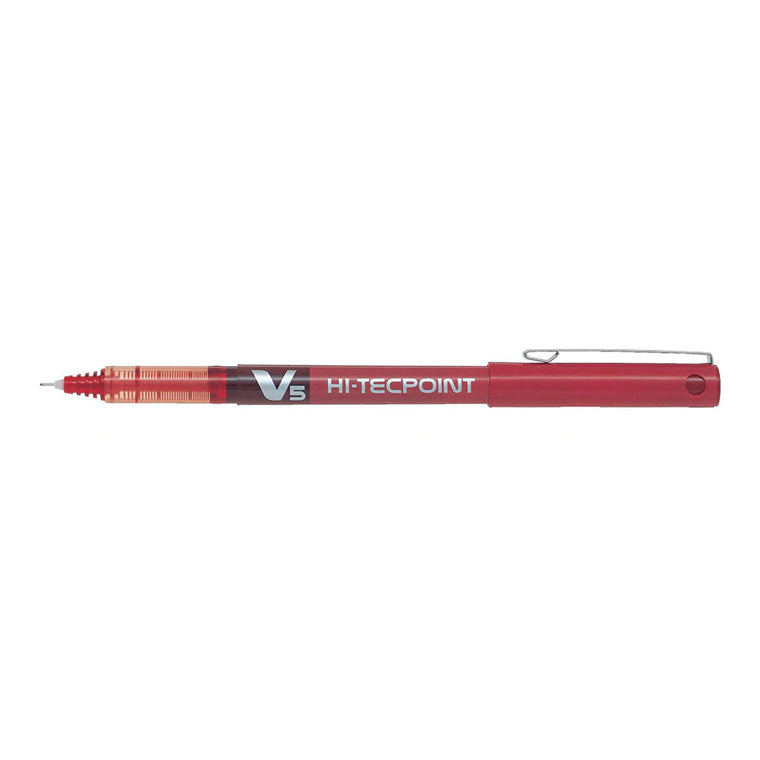BX-V5-R - Pilot Hi-Tecpoint V5 Rollerball Extra Fine Red (BX-V5-R)
