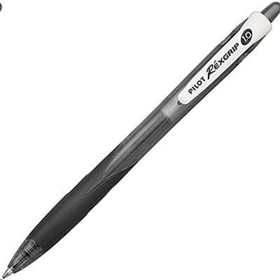BRG-10M-BB-BG - Pilot BeGreen Rexgrip Ballpoint Medium Black (BRG-10M-BB-BG)