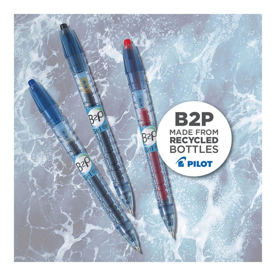Pilot BeGreen BL-B2P-7-B-BGJ Bottle-2-Pen Gel - Fine - Black