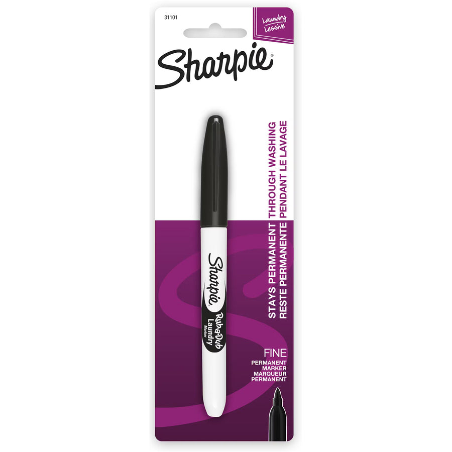 SHARPIE 31101PP - Black Rub-A-Dub Laundry Marker for Fabrics & Synthetics
