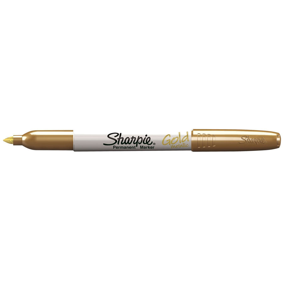 SHARPIE 1823889 - Permanent Marker (MOQ 12) Metallic Gold w/ fine point SH1823889