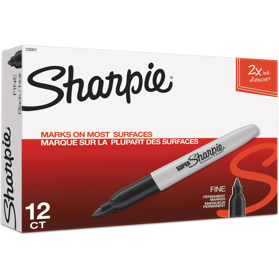 SHARPIE 33001 - Super Fine Point Permanent Marker Black 33001 - MOQ 12