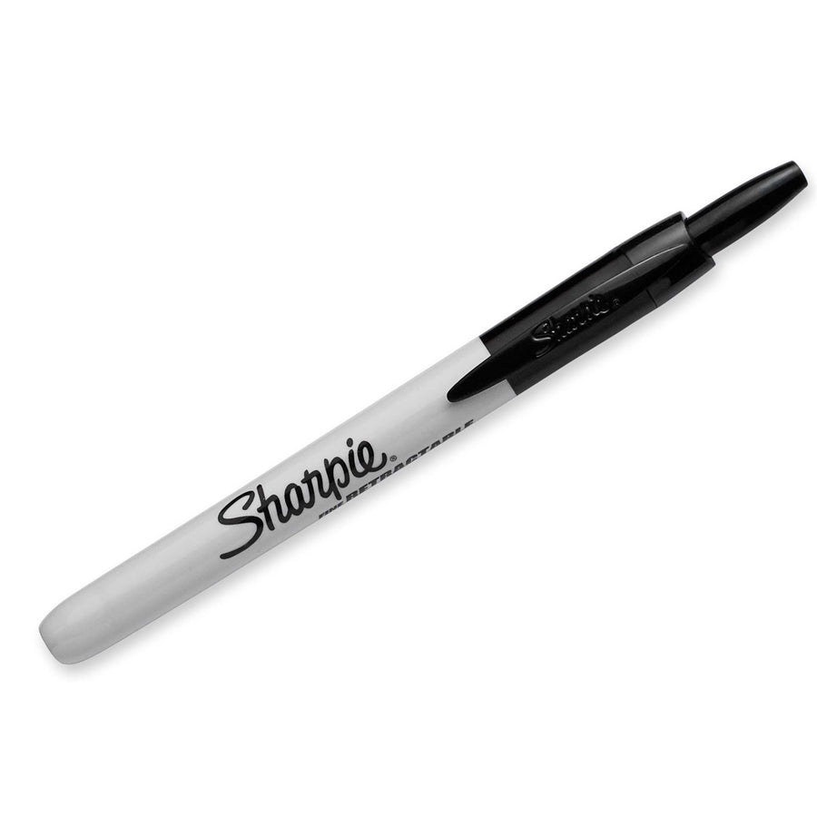 SHARPIE 2212134 - Rectactable Permanent Black Marker (MOQ 12) w/ Fine Bullet 1.0mm