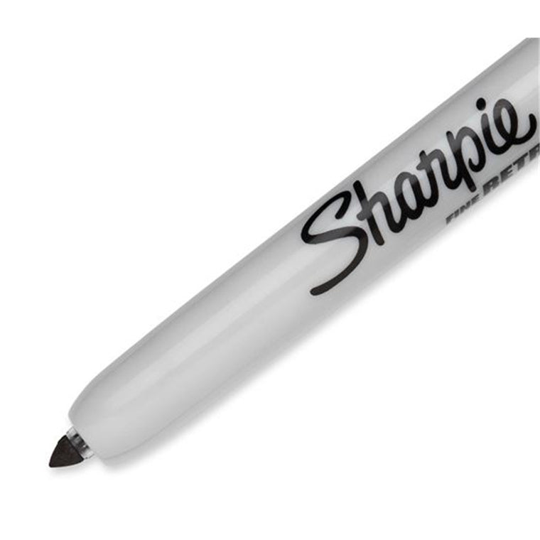 SHARPIE 2212134 - Rectactable Permanent Black Marker (MOQ 12) w/ Fine Bullet 1.0mm