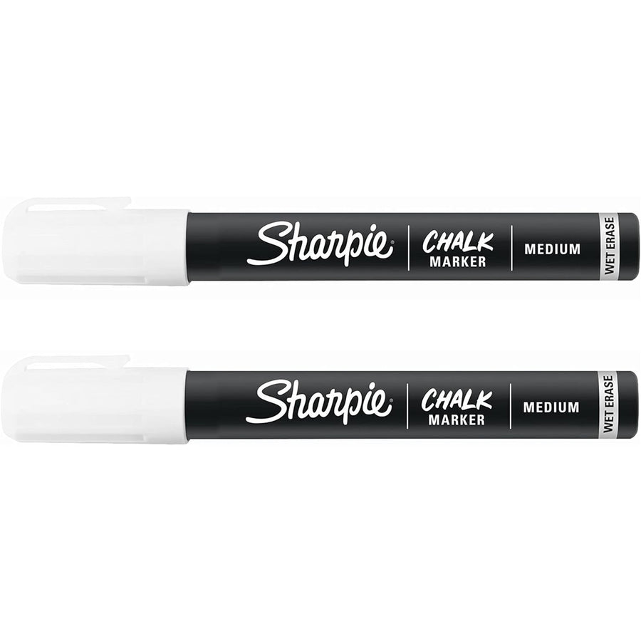 SHARPIE 2103010 - White Chalk Wet Erase Marker Pack of 2