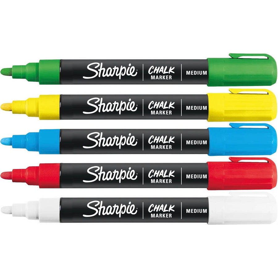 SHARPIE 2103011 - Assorted Chalk Wet Erase Marker Pack of 5