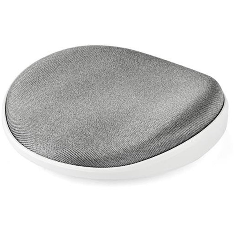 StarTech.com Handballenauflage - Ergonomisches Schreibtisch-Handgelenkspolster - Silberner Stoff