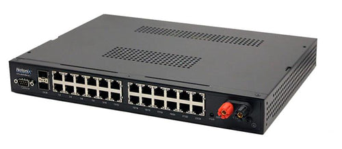 Netonix WS-26-500-DC - WS-26-500-DC WISP Switch with 24 1Gbps Ethernet PoE ports and 2 SFP Ports 500Watt DC powered 9-72VDC